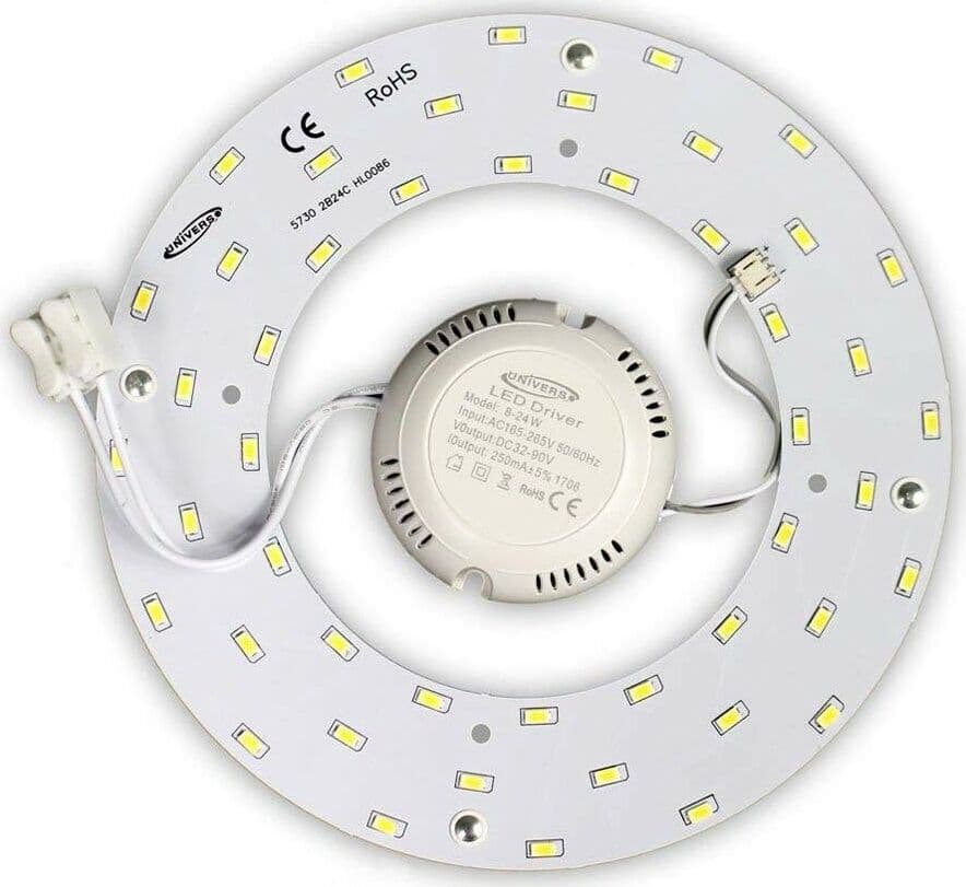 Corona-Circolina-Led-Modulo-Ricambio-Neon-Plafoniera-Luce-Naturale-12-W-Universo