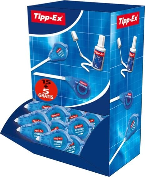 Correttore a nastro Easy Refill - 5 mm x 14 mt - Tipp Ex - box 10 pezzi Cancelleria e prodotti per ufficio/Penne matite scrittura e correzione/Correttori e gomme/Correttori a nastro Eurocartuccia - Pavullo, Commerciovirtuoso.it