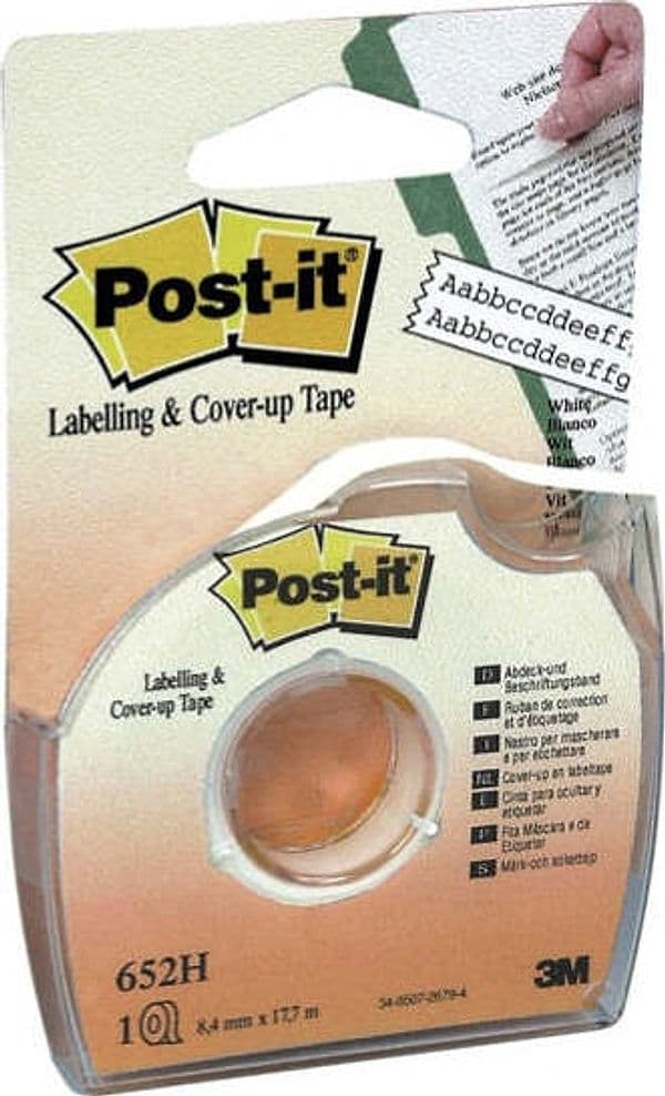 Correttore a nastro Post it Cover Up - 652H - 8 4 mm x 17 7 mt - Post it Cancelleria e prodotti per ufficio/Penne matite scrittura e correzione/Correttori e gomme/Correttori a nastro Eurocartuccia - Pavullo, Commerciovirtuoso.it