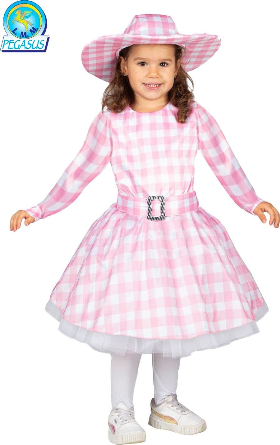 COSTUME CARNEVALE DOLLY ROSA DA 3 A 6 ANNI - PEGASUS 0110