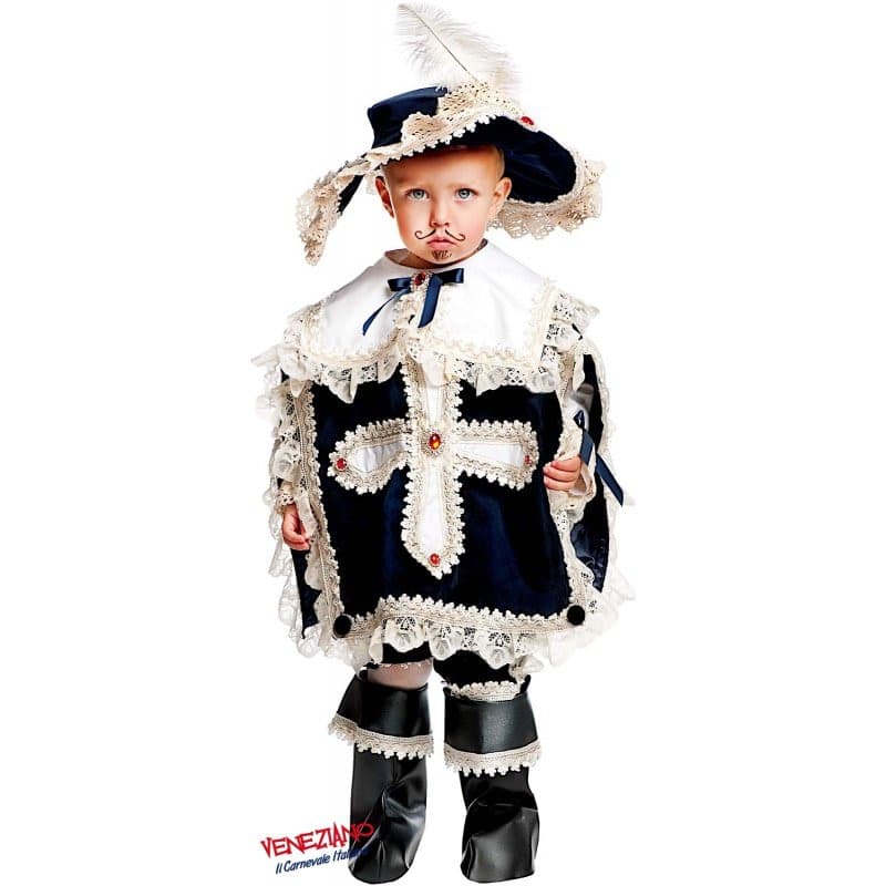 Costume carnevale moschettiere prestige 0-3 anni - veneziano 50563 in Bebé Falco Biancheria - Parete, commercioVirtuoso.it