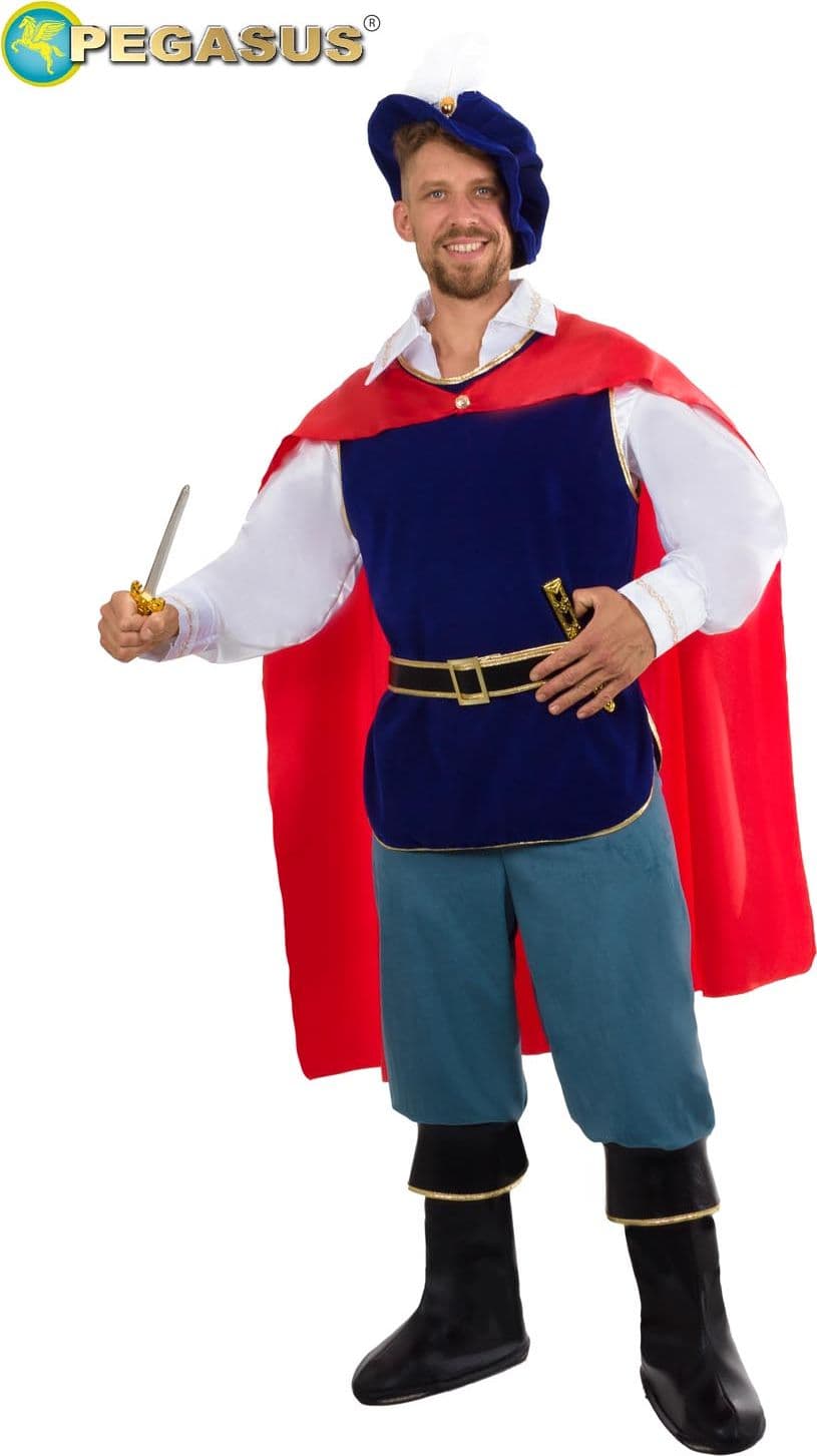 COSTUME CARNEVALE PRINCIPE DELLE FIABE DA ADULTO in Bambini Falco Biancheria - Parete, commercioVirtuoso.it