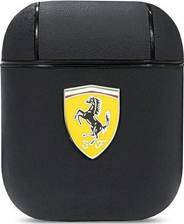 cover-ferrari-airpods-1-/-2-rivestito-in-vera-pelle-nero