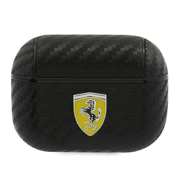 cover-ferrari-per-airpods-pro-effetto-carbonio-nera