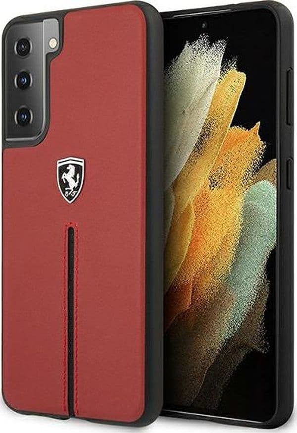cover-ferrari-vera-pelle-rossa-samsung-s21-plus