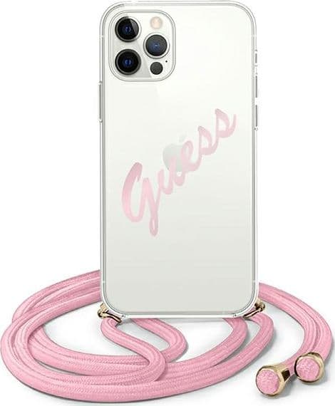 cover-guess-iphone-12-/-12--pro-con-laccio-da-collo-pink