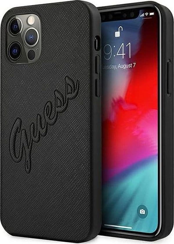 cover-guess-iphone-12-/-12-pro-saffiano-vintage-script
