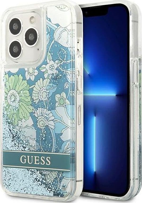 cover-guess-iphone-13-pro-max-flower-liquid-glitter