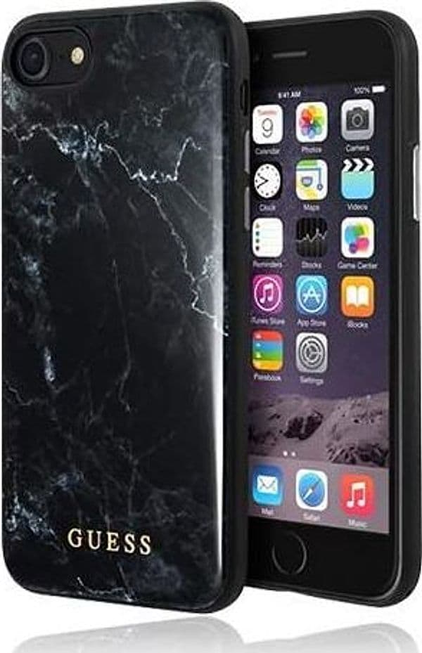 cover-guess-iphone-6/7/8/-se-2020-effetto-marmo-black