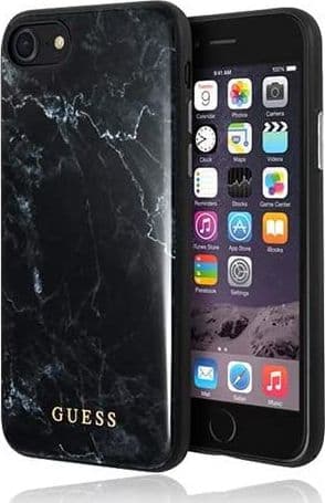 cover-guess-iphone-6/7/8/-se-2020-effetto-marmo-black