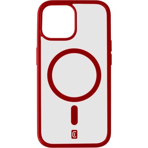 cover-iphone-15-pro-magsafe-trasparente-con-bordi-rossa