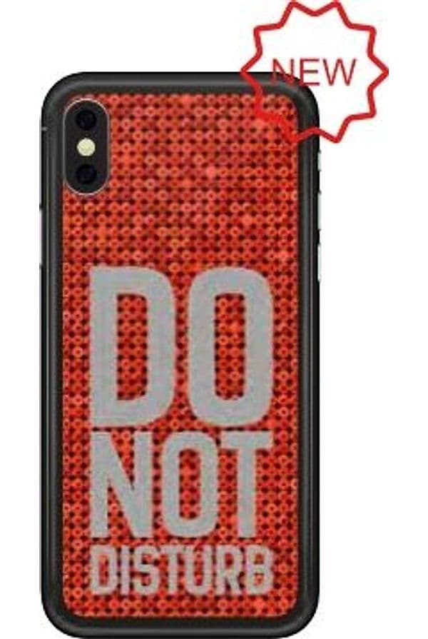 cover-iphone-x-/xs-paillette-sequins-quote---do-not-disturb