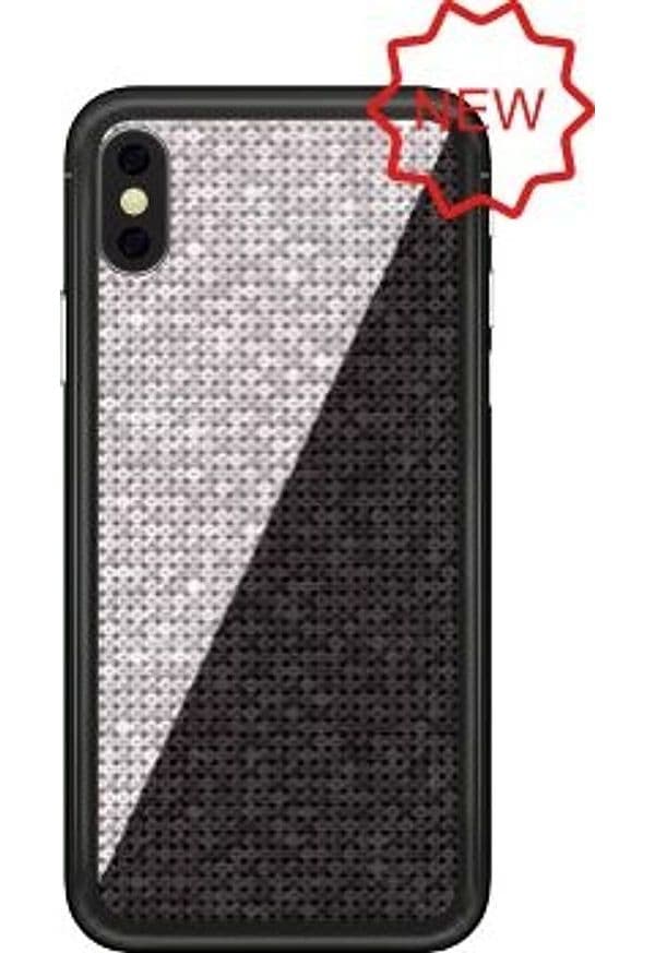 cover-iphone-x-/xs-paillettesequins---silver/black