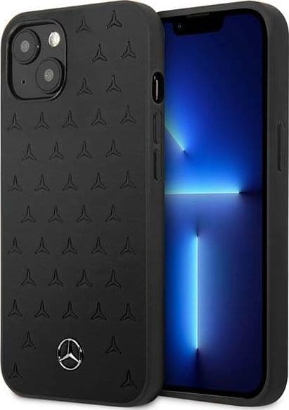 cover-mercedes-iphone-13-vera-pelle-nera