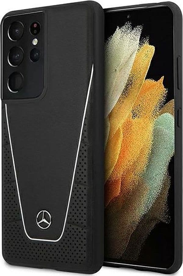 cover-mercedes-samsung-s21-ultra-vera-pelle--red