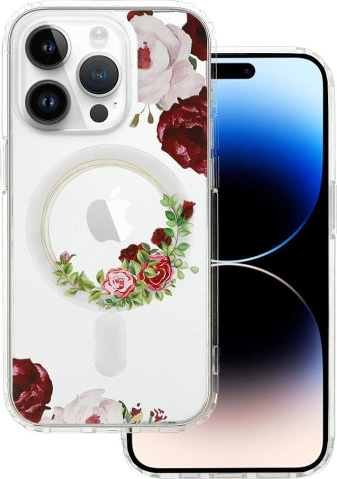 cover-ultraprotettiva-iphone-11-trasparente-con-fiori-compatibile-magsafe