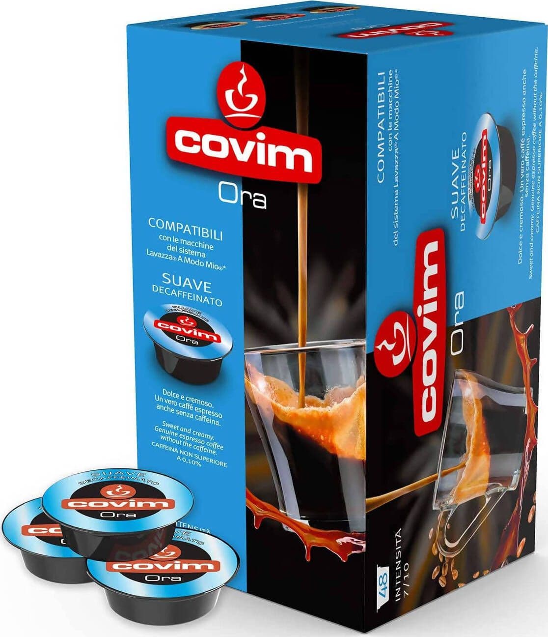 Covim 96 Capsule Caffè Decaffeinato Miscela Dek Caffè in Capsule Covim Ora Compatibili Lavazza a Modo Mio 2 Confezioni Da 48 Pezzi Alimentari e cura della casa/Caffè tè e bevande/Caffè/Cialde e capsule di caffè Franco Pausa Caffè - Albano Laziale, Commerciovirtuoso.it