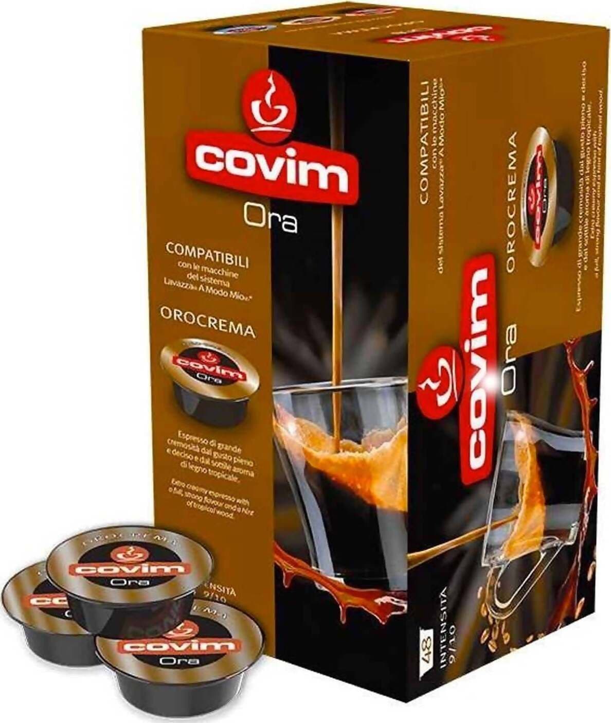 Covim 96x Capsule Compatibili a Modo Mio Covim Caffè Miscela Orocrema Confezione Da 96 pezzi Alimentari e cura della casa/Caffè tè e bevande/Caffè/Cialde e capsule di caffè Franco Pausa Caffè - Albano Laziale, Commerciovirtuoso.it