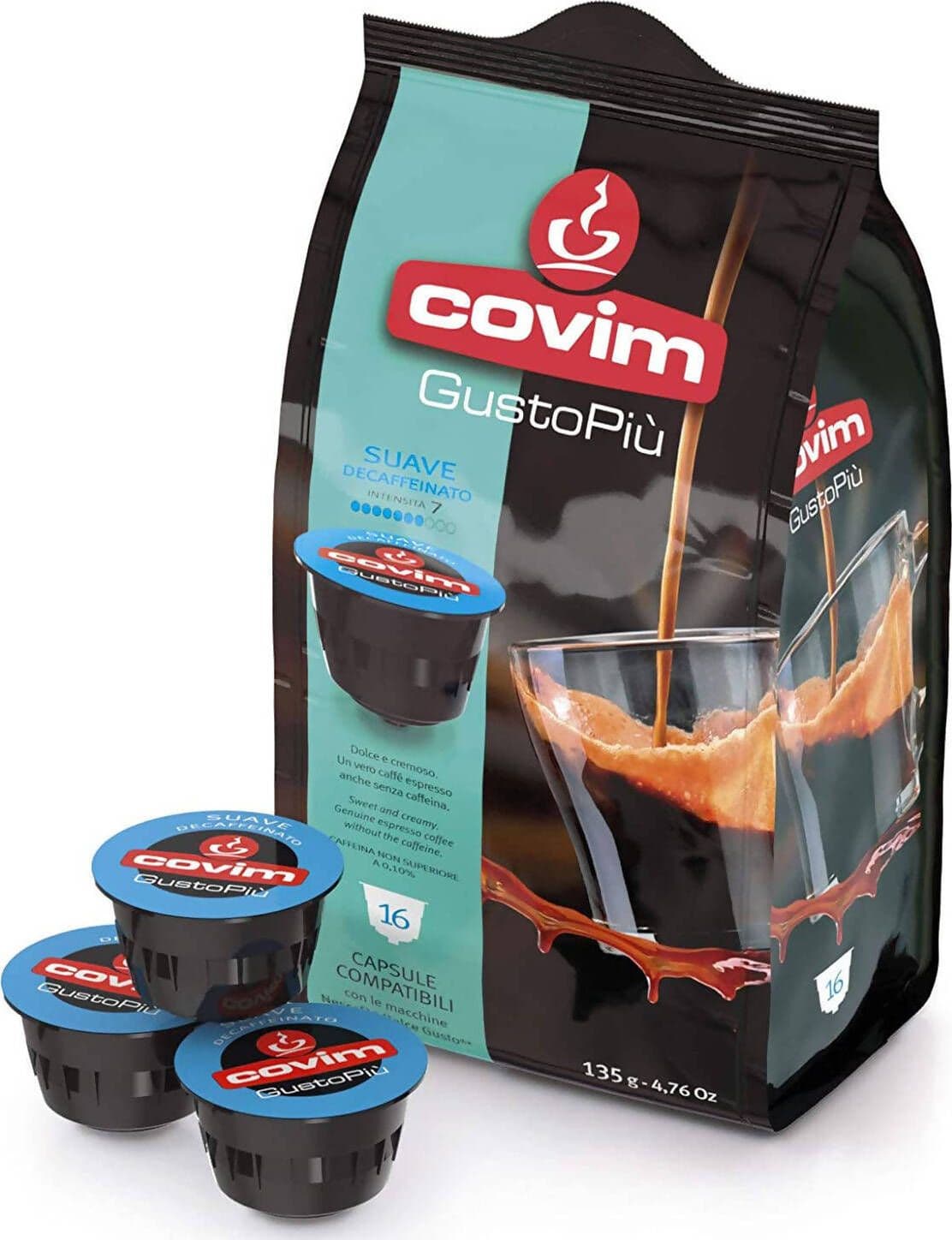 Covim Caffè 48 Capsule Gusto Più Minuetto Decaffeinato Dek Capsule Covim Compatibili Nescafè Dolce Gusto Alimentari e cura della casa/Caffè tè e bevande/Caffè/Cialde e capsule di caffè Franco Pausa Caffè - Albano Laziale, Commerciovirtuoso.it