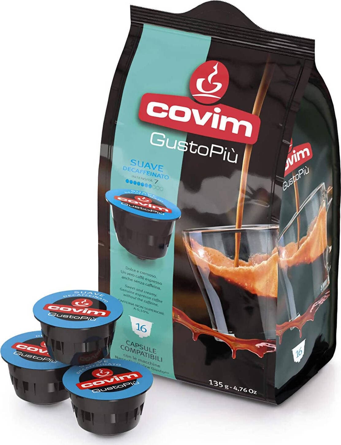 Covim Caffè 48 Capsule Gusto Più Minuetto Decaffeinato Dek Capsule Covim Compatibili Nescafè Dolce Gusto Alimentari e cura della casa/Caffè tè e bevande/Caffè/Cialde e capsule di caffè Franco Pausa Caffè - Albano Laziale, Commerciovirtuoso.it