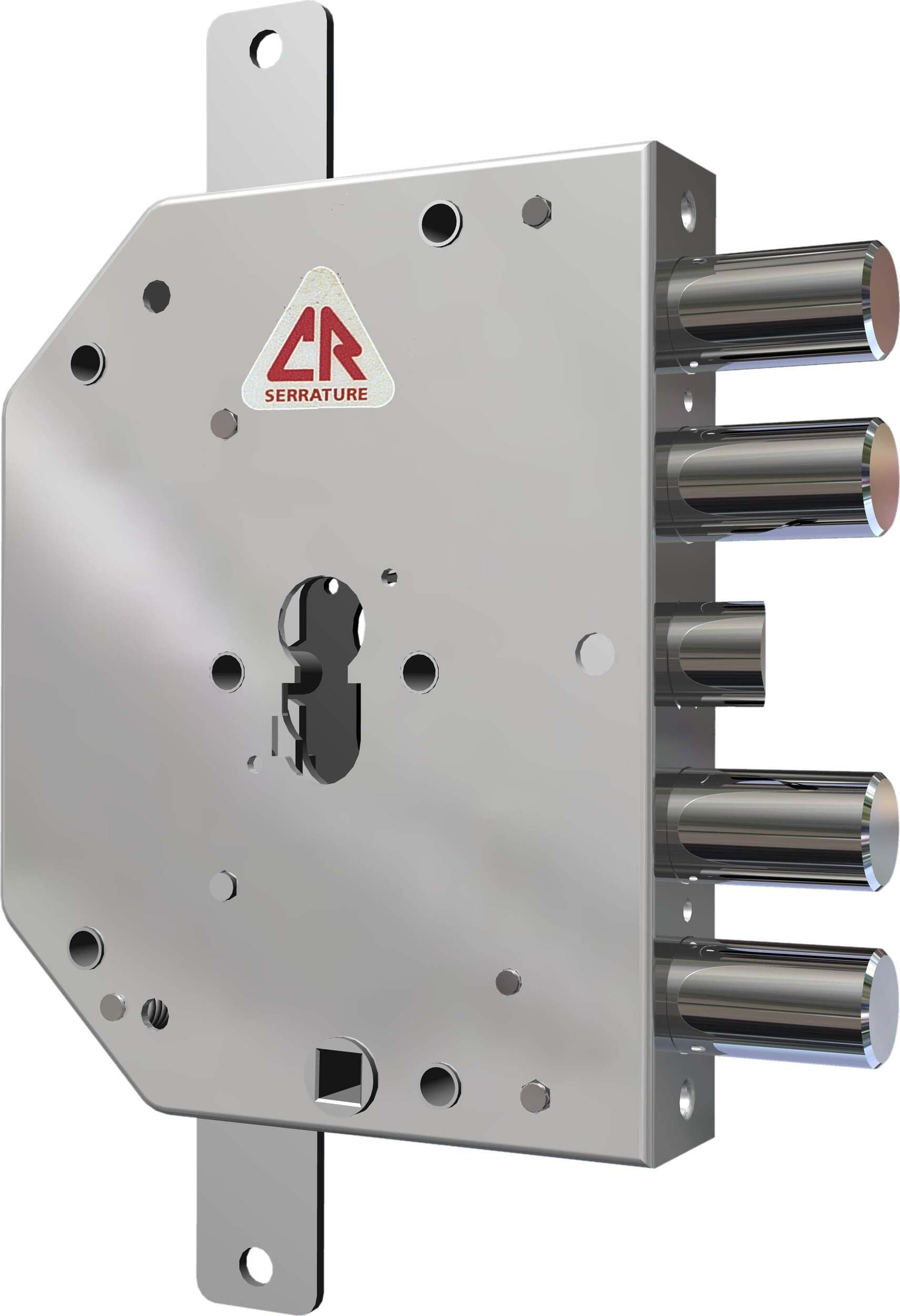 C.R.2155/28 Pen Fl Serratura Sicurezza Sx Applicazione Planare Chiusura Triplice Con Scrocco E 4 Catenacci Corazza Con Viti Passanti Fai da te/Ferramenta/Ferramenta e serrature per porte/Serrature a incastro Ferus - Montoro, Commerciovirtuoso.it