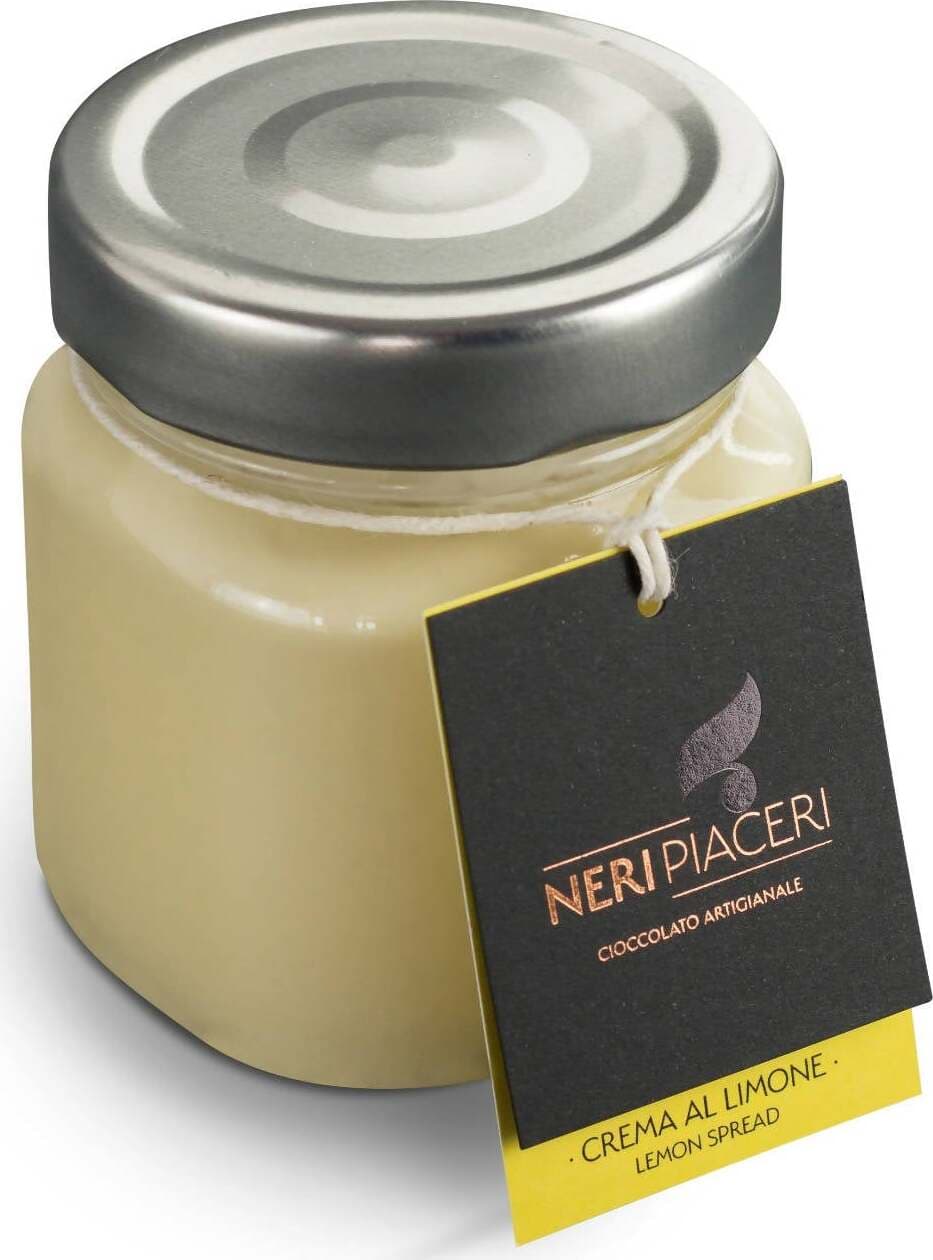 Crema Spalmabile Al Limone in Vaso Neri Piaceri Cioccolato Artigianale Crema Spalmabile