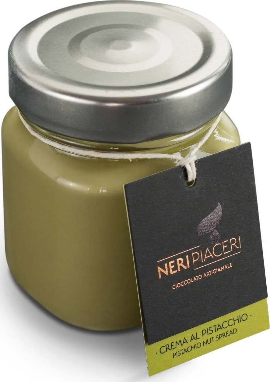 Crema Spalmabile Pistacchio in Vaso Neri Piaceri Cioccolato Artigianale Crema Spalmabile