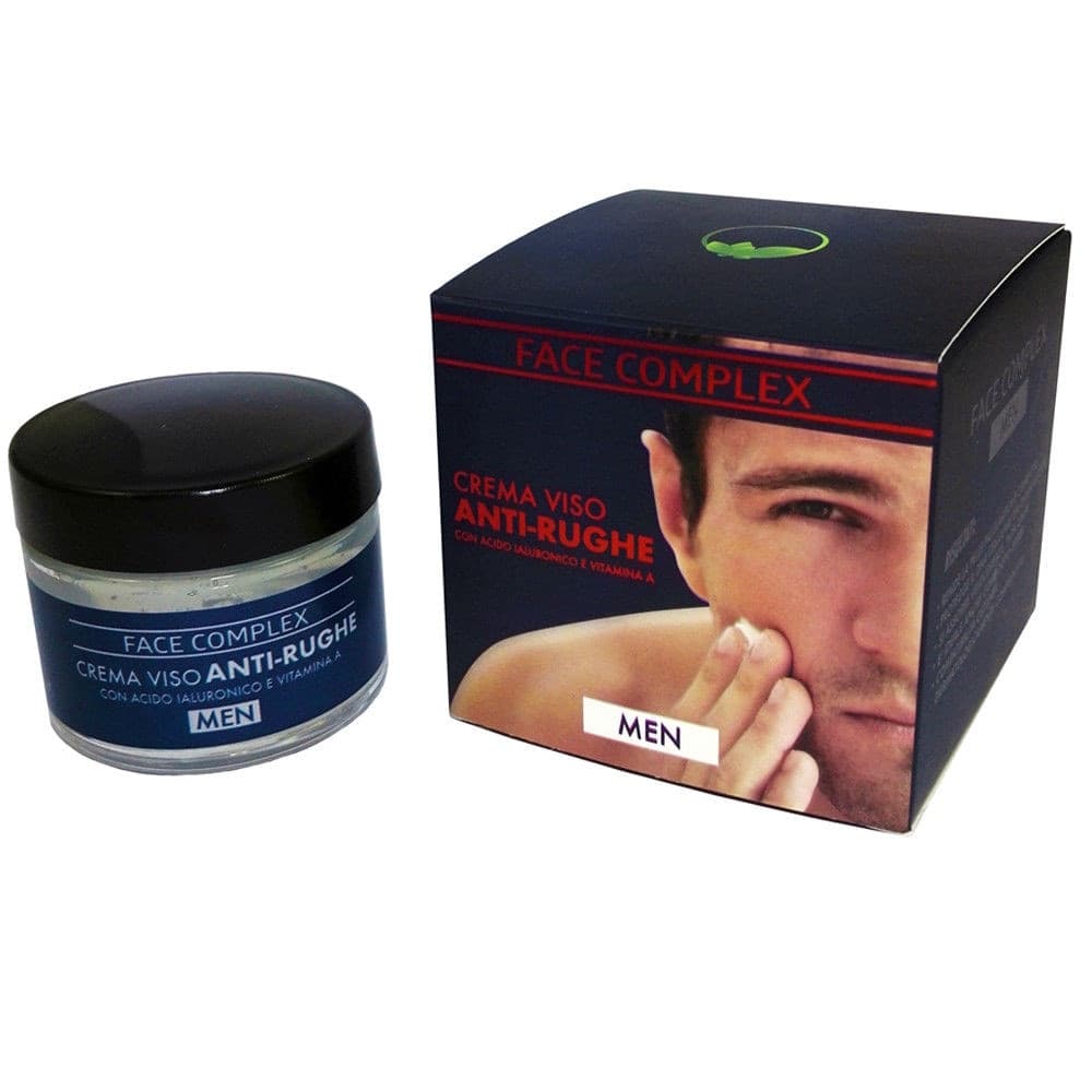 Crema Viso Anti Rughe Per Uomo Face Complex Con Acido Ialuronico E Vitamina E Salute e Bellezza > Cura del corpo e viso > Creme Viso Trade Shop italia - Napoli, Commerciovirtuoso.it