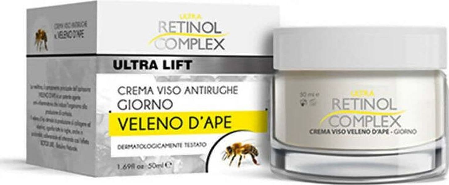 Crema-viso-antirughe-giorno-al-veleno-d'ape-ultra-lift-retinol-complex-per-un-effetto-lifting-naturale