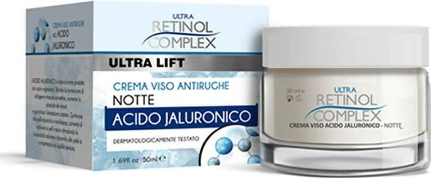 Crema-viso-antirughe-notte-con-acido-jaluronico-per-una-pelle-visibilmente-ringiovanita-ultra-lift-retinol-complex