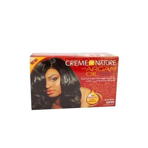CREME OF NATURE ARGAN OIL RELAXER KIT SUPER STIRAGGIO PER CAPELLI . in Trattamenti liscianti Agbon - Martinsicuro, commercioVirtuoso.it