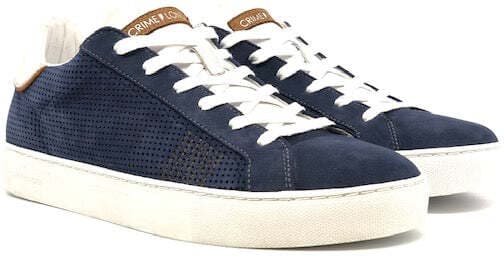 CRIME LONDON Sneaker Uomo Low Top Essential Nabuk Blu in Sneaker casual Calzature Durello - Agna, commercioVirtuoso.it