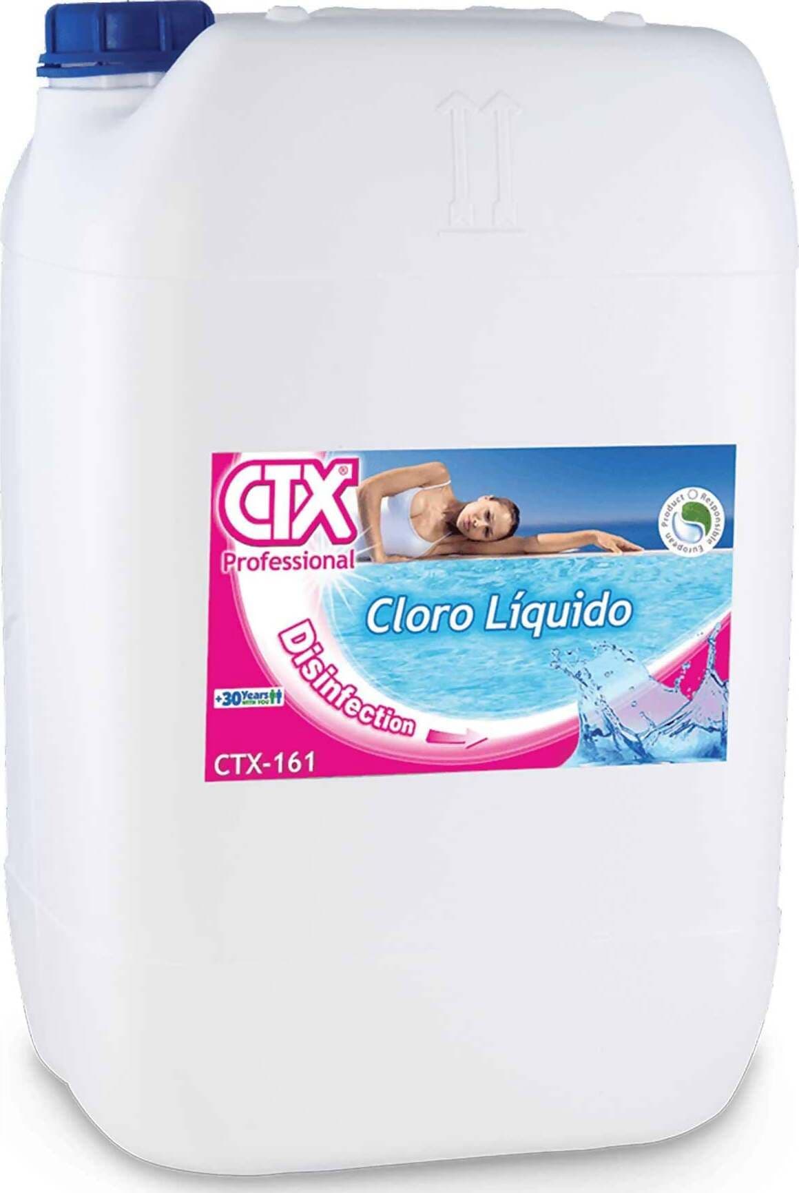 CTX-161 Cloro Liquido 25 kg Ipoclorito di Sodio per Trattamento Acqua Piscina CTX Professionals 25 kg TRATTAMENTO CHIMICO Sicily Pool - Acireale, Commerciovirtuoso.it