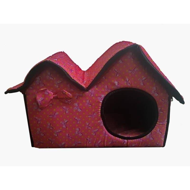 Cuccia-Letto-Pieghevole-Casa-Con-Cuscino-Per-Cane-Cani-Taglia-Piccola-Cuccioli-Gatti-Lettino-Per-Animali