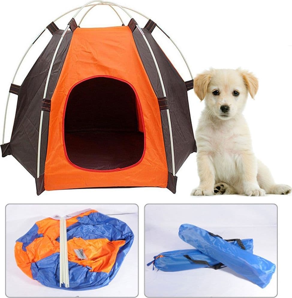 CUCCIA TENDA PORTATILE PER ANIMALI IMPERMEABILE DA ESTERNO RIPIEGABILE SPIAGGIA