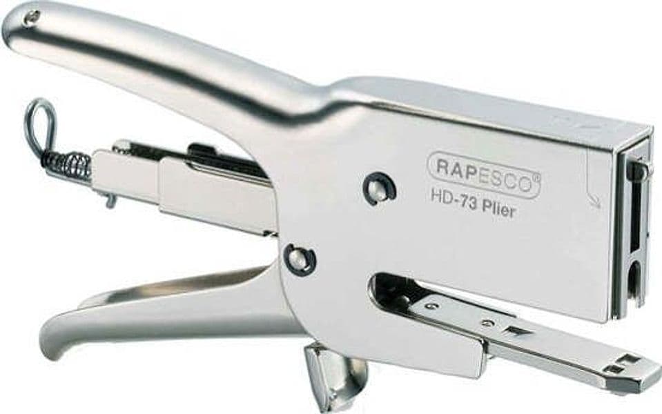 Cucitrice a pinza HD73 - alti spessori - argento chrome - Rapesco Cancelleria e prodotti per ufficio/Archivio ufficio e accessori per scrivania/Spillatrici e perforatrici/Spillatrici manuali Eurocartuccia - Pavullo, Commerciovirtuoso.it