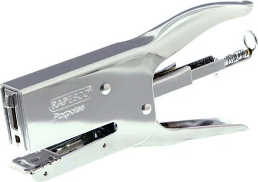 Cucitrice a pinza Porpoise - argento chrome - Rapesco Cancelleria e prodotti per ufficio/Archivio ufficio e accessori per scrivania/Spillatrici e perforatrici/Spillatrici manuali Eurocartuccia - Pavullo, Commerciovirtuoso.it