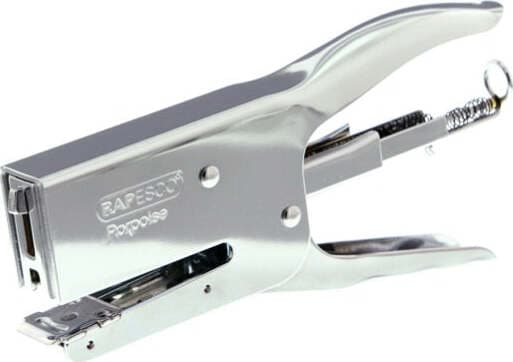Cucitrice a pinza Porpoise - argento chrome - Rapesco Cancelleria e prodotti per ufficio/Archivio ufficio e accessori per scrivania/Spillatrici e perforatrici/Spillatrici manuali Eurocartuccia - Pavullo, Commerciovirtuoso.it