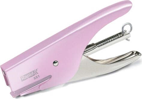 Cucitrice a pinza Rapid Retro Classic S51 - strawberry cream - Rapid Cancelleria e prodotti per ufficio/Archivio ufficio e accessori per scrivania/Spillatrici e perforatrici/Spillatrici manuali Eurocartuccia - Pavullo, Commerciovirtuoso.it