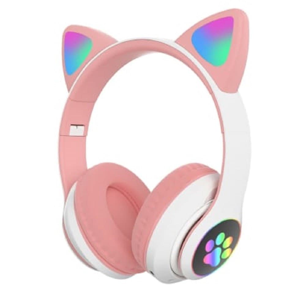 Cuffie Auricolari Q-em3 Wireless Bluetooth Filo Orecchio Di Gatto Led Microfono Elettronica/Cuffie auricolari e accessori/Cuffie/Cuffie Over-Ear Trade Shop italia - Napoli, Commerciovirtuoso.it