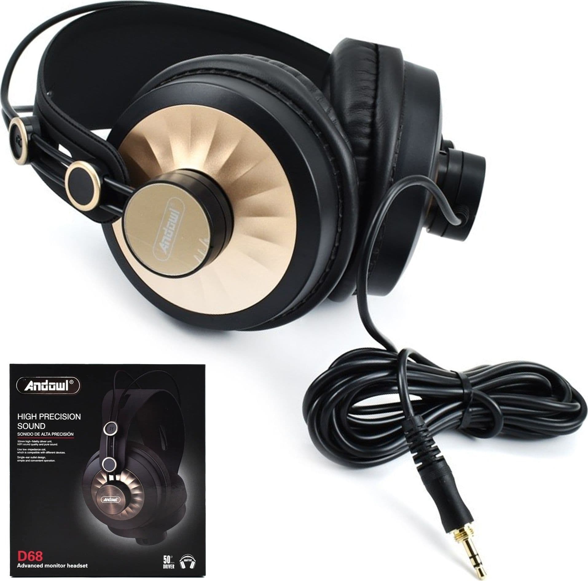 Cuffie Over-ear Cablate D68 Hifi Stereo Jack Da 3,5 Mm Musica Design Ergonomico Elettronica/Cuffie auricolari e accessori/Cuffie/Cuffie In-Ear Trade Shop italia - Napoli, Commerciovirtuoso.it