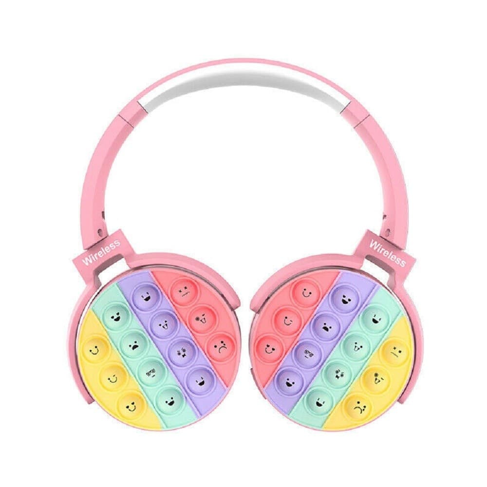 Cuffie Pop It Bambine Wireless Radio Bluetooth 5.0 Pieghevole Sd Usb Colore Rosa Elettronica e telefonia > Telefonia Fissa e Mobile > Accessori Smartphone > Cuffie e Auricolari Trade Shop italia - Napoli, Commerciovirtuoso.it