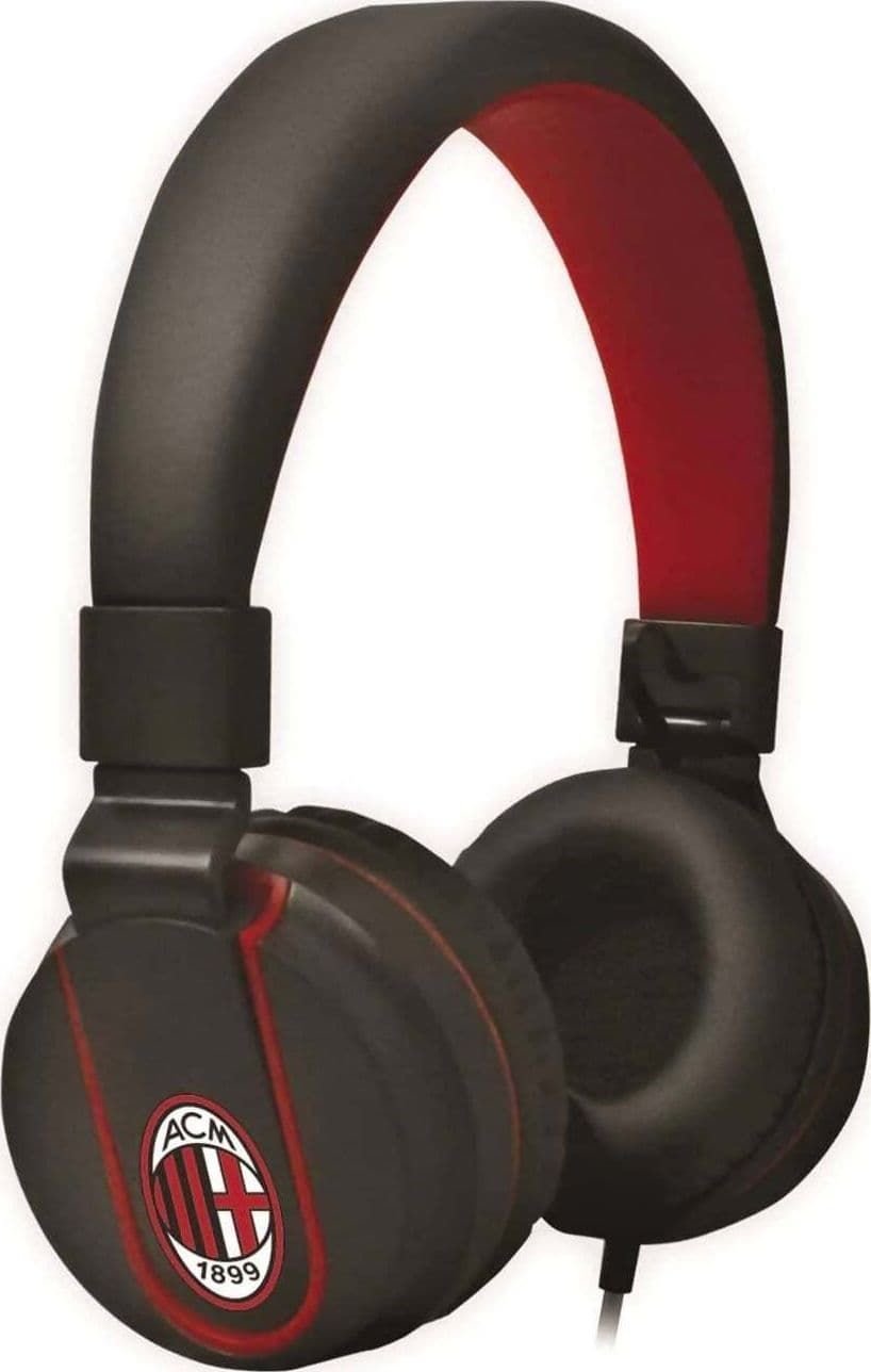 Cuffie Stereo Con Microfono Milan Calcio Originale Cuffie Stereo Multimedia Squadra Di Calcio Rosso Nero Techmade in Cuffie On-Ear Cartoleria Deja Vu - Crotone, commercioVirtuoso.it