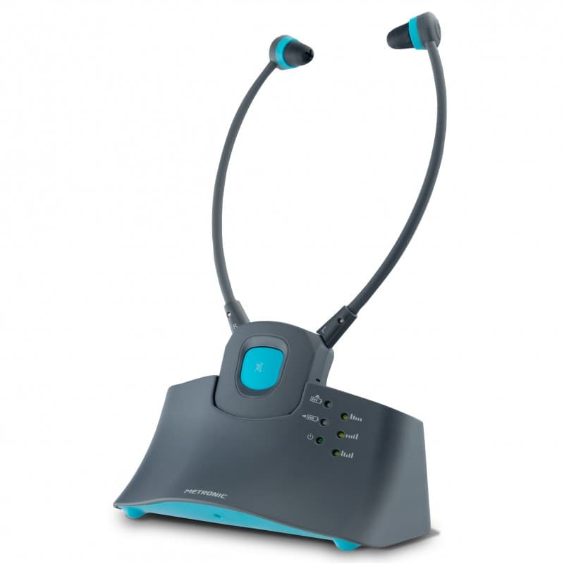 Cuffie-TV-wireless-Serenity---grigio-scuro-e-blu