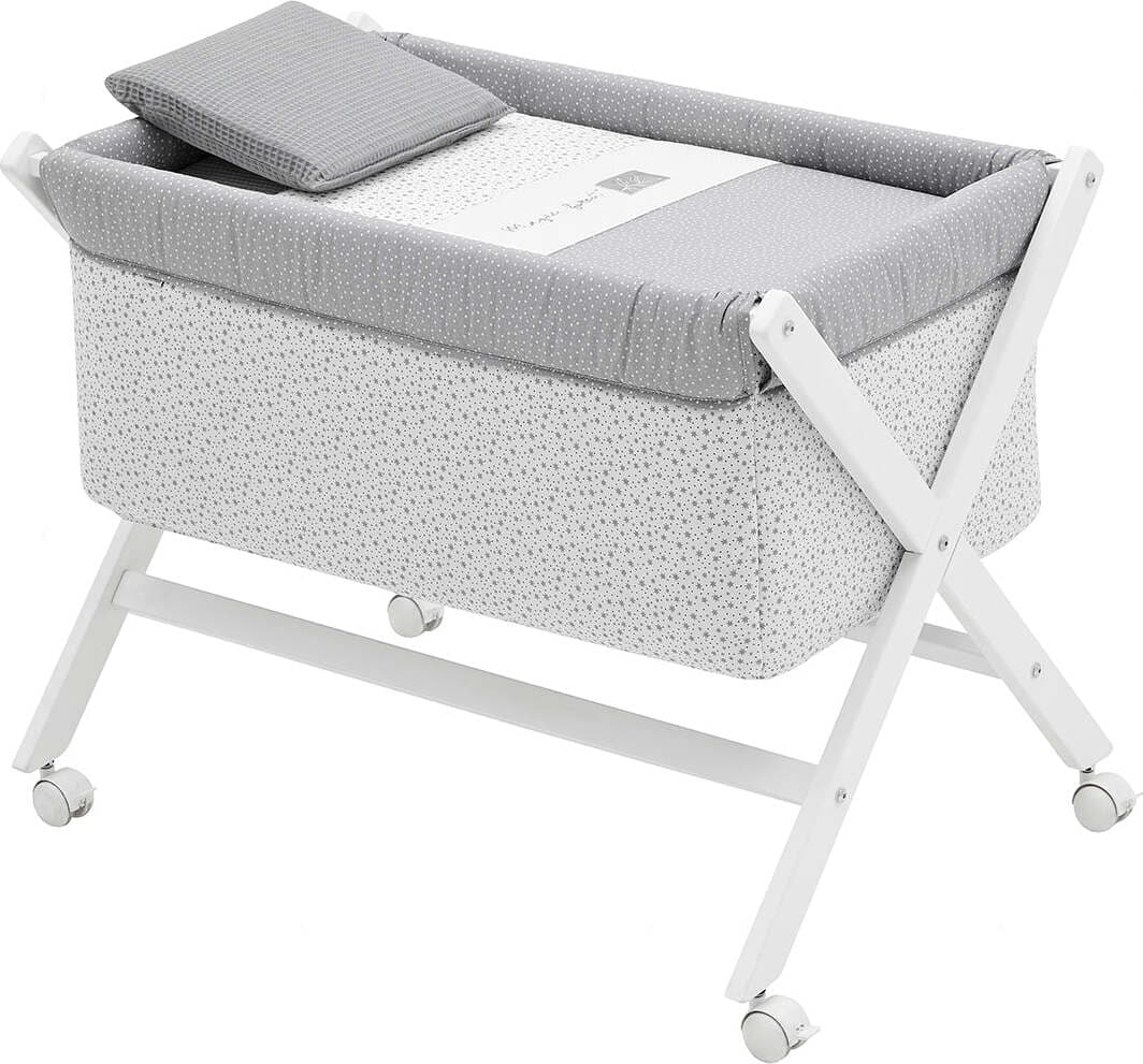 Culla X Di Legno Une Forest Gris/Bianco Casa e cucina/Arredamento/Cameretta bambini/Lettini per neonati e bambini/Culle basculanti La Casa Del Bebè - Napoli, Commerciovirtuoso.it