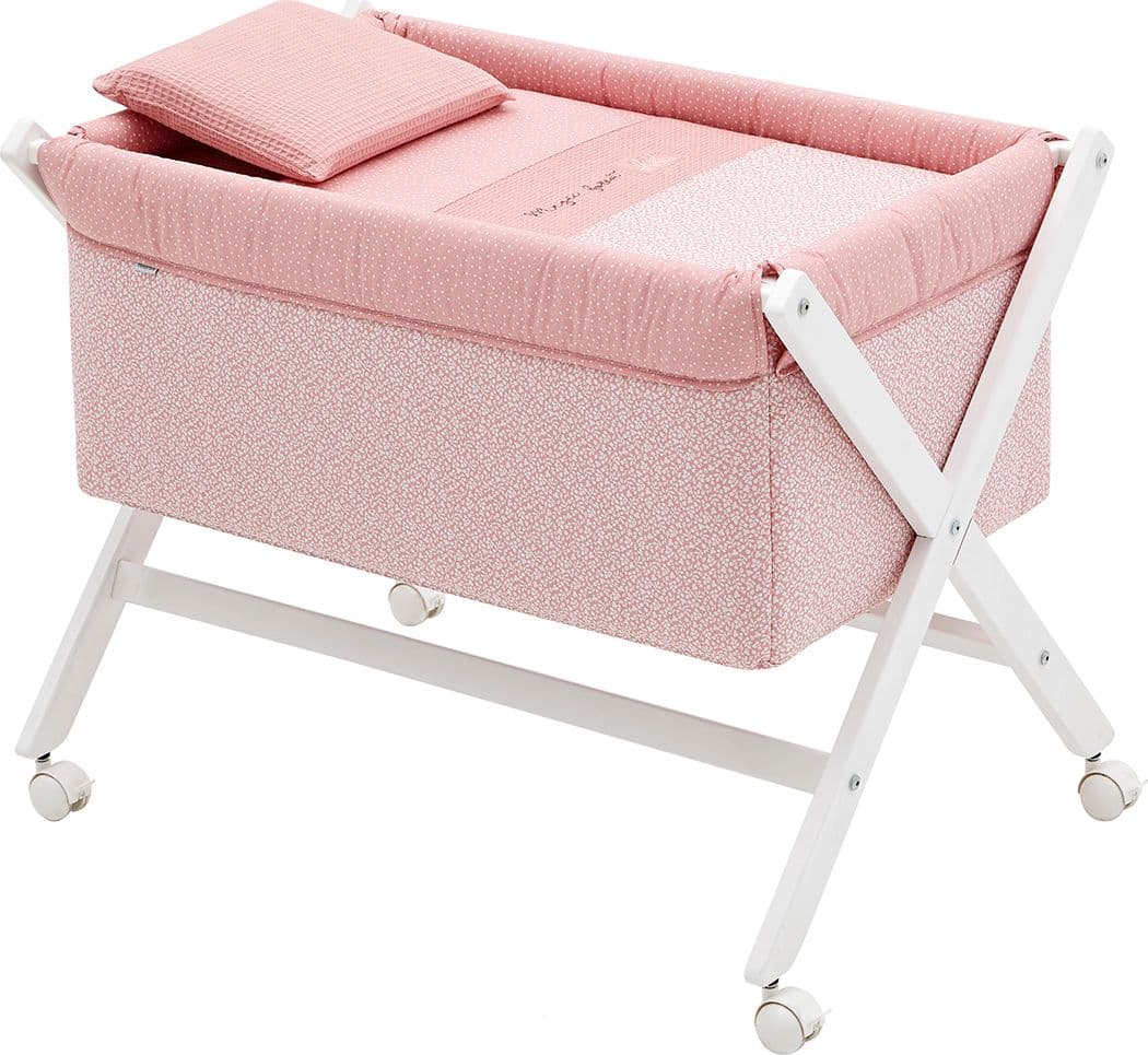 Culla X Di Legno Une Forest Rosa/Bianco Casa e cucina/Arredamento/Cameretta bambini/Lettini per neonati e bambini/Culle basculanti La Casa Del Bebè - Napoli, Commerciovirtuoso.it