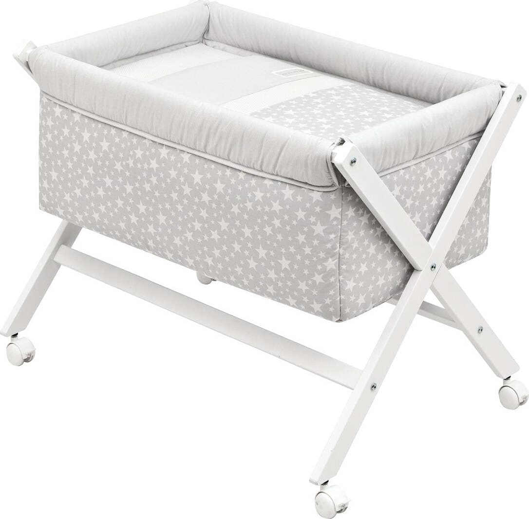 Culla X Di Legno Une Star Grigio 55X87X74 Cm Casa e cucina/Arredamento/Cameretta bambini/Lettini per neonati e bambini/Culle basculanti La Casa Del Bebè - Napoli, Commerciovirtuoso.it