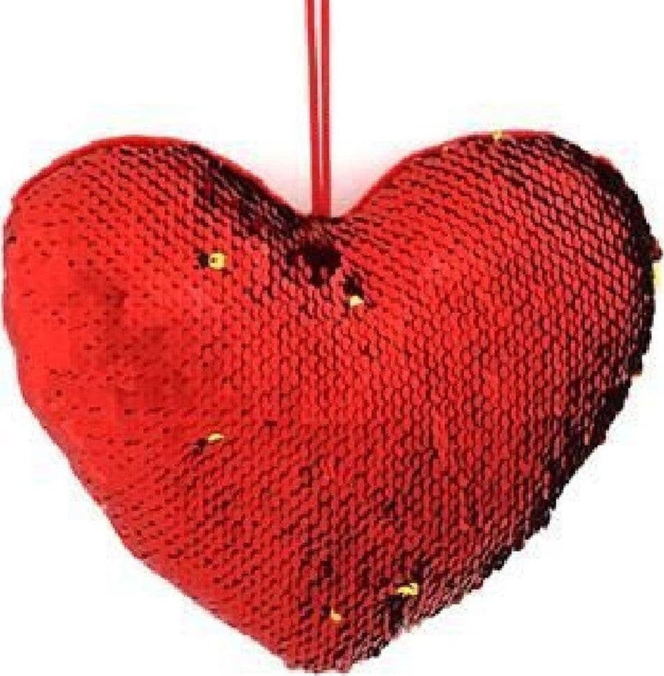 Cuore Paillettes Bicolore 20x16cm Appendino Idea Regalo San Valentino 2 Modelli Casa e cucina/Arredamento/Ingresso/Appendiabiti Trade Shop italia - Napoli, Commerciovirtuoso.it