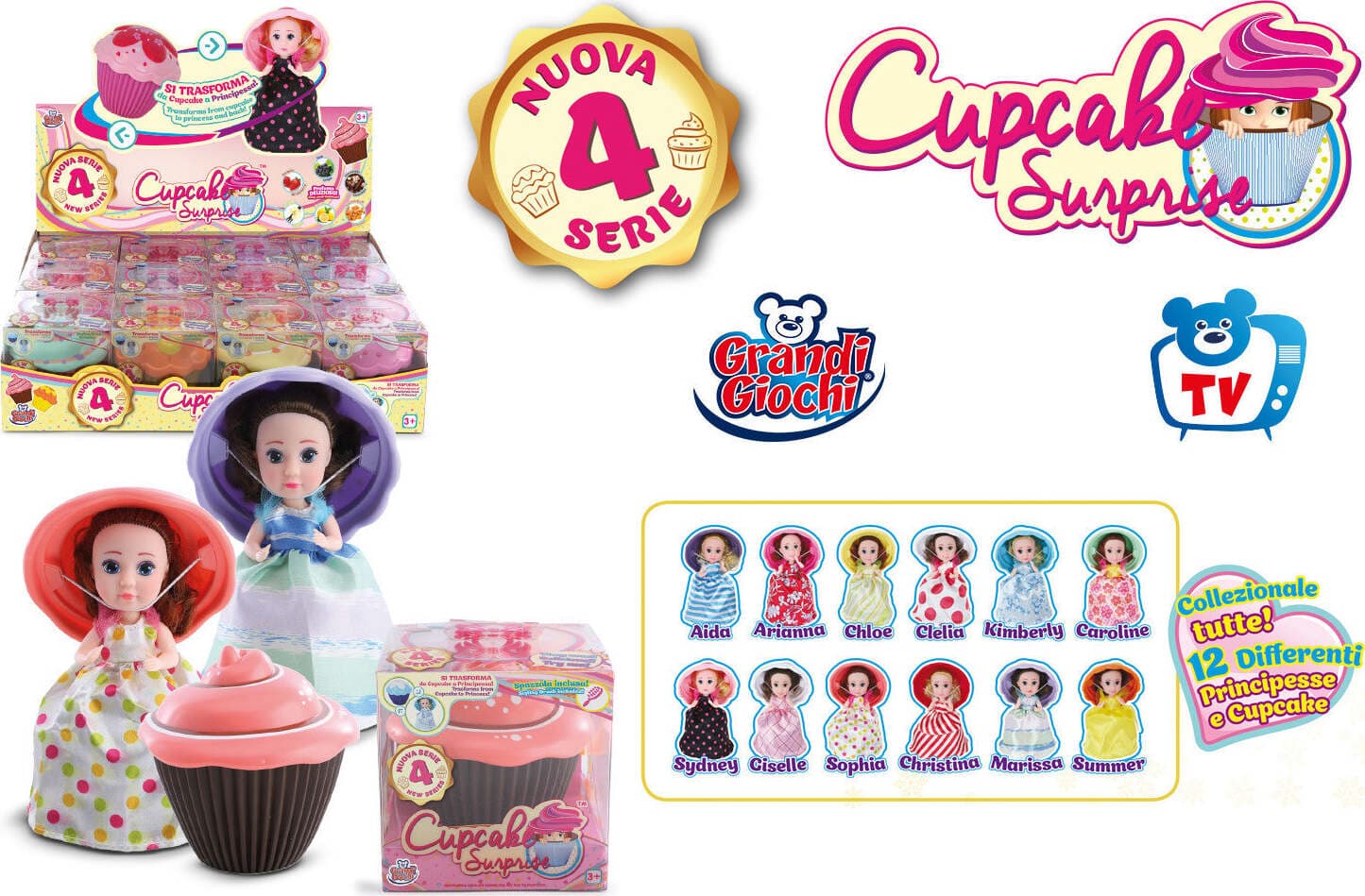 Cupcake Surprise 12 Bambole 4o Serie Venduta singolarmente Grandi Giochi