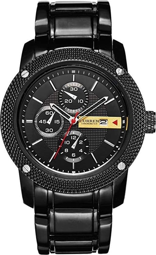 CURREN OROLOGIO AL QUARZO DA UOMO STILE SPORTIVO/MILITARE IN ACCIAIO DATA NERO Moda/Uomo/Orologi/Orologi da polso Trade Shop italia - Napoli, Commerciovirtuoso.it